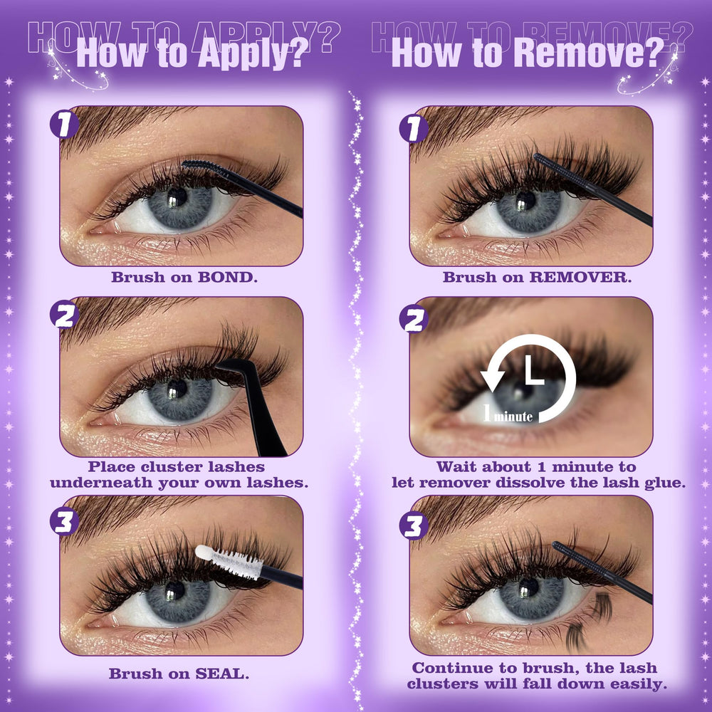 Mavphnee 10-16mm lengths enable a customizable wispy lash look.