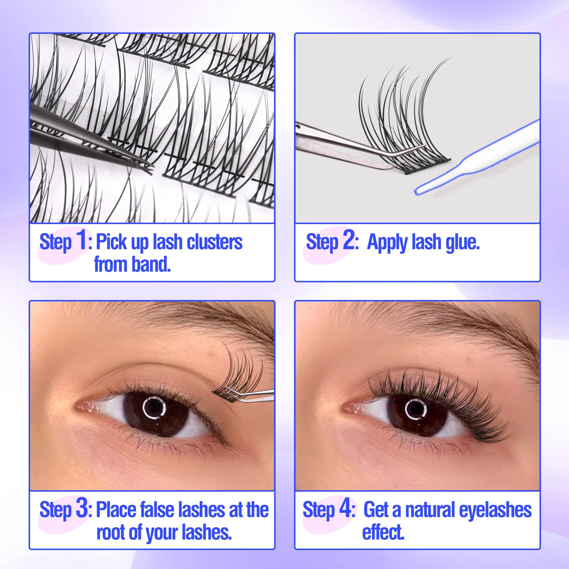 Mavphnee lightweight lashes offer all-day comfort during daily activities.