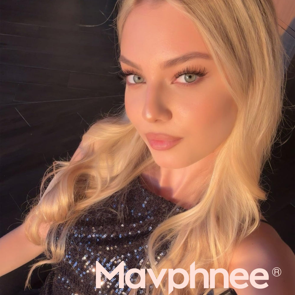 Mavphnee brown lash clusters in 8-16mm lengths for versatile eye shapes.