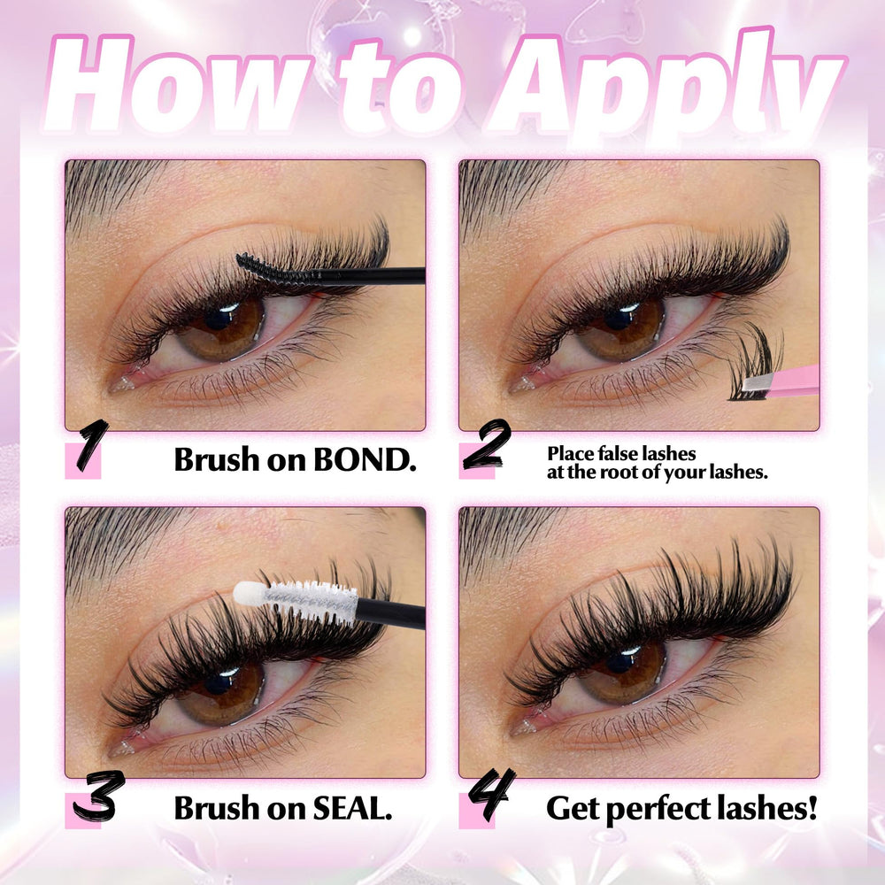 Mavphnee CC-curly lash clusters 10-16mm for customizable day-to-night volume.