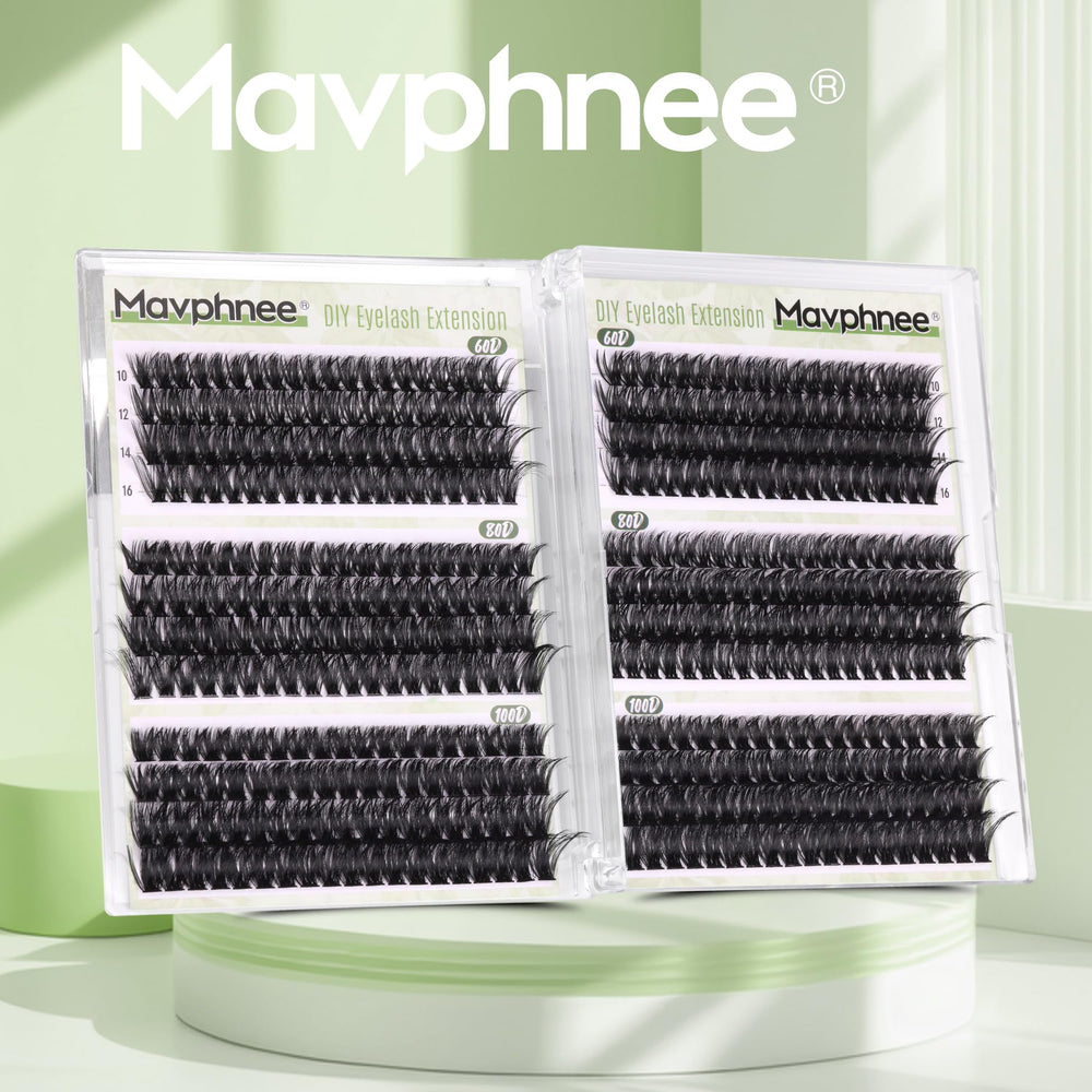 Mavphnee D-Curly Cluster Dense-volume swatches highlight instant eye dimension