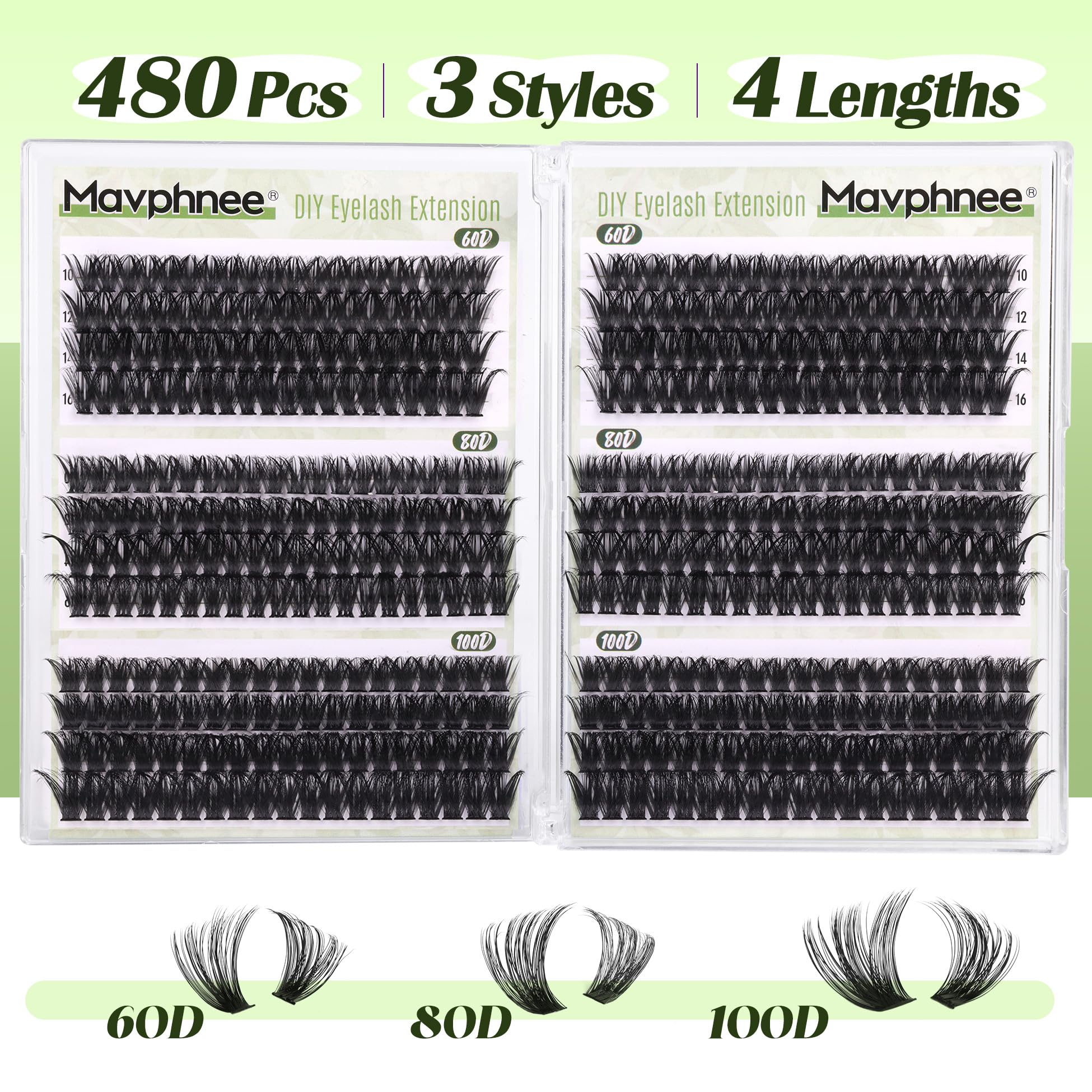 Mavphnee D-Curly Cluster Density closeup highlights 60D-100D variants for customizable volume