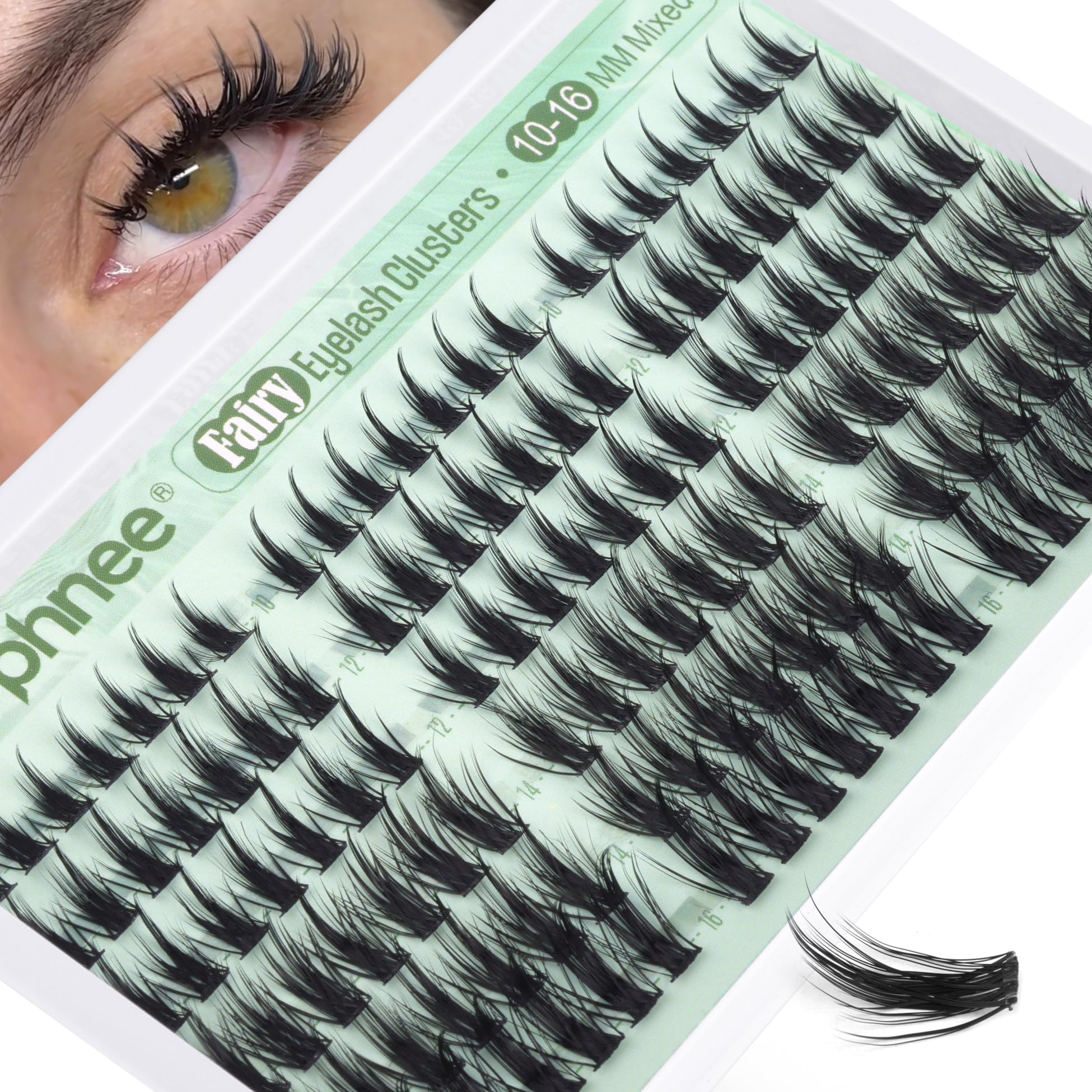 Mavphnee Fairy Lash Clusters case keeps lashes secure for on-the-go glam.