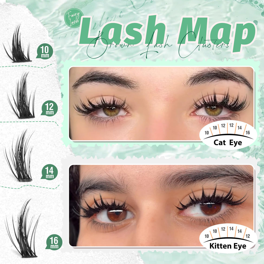 Mavphnee Fairy Lash Clusters Korean fiber provide feather-light comfort.