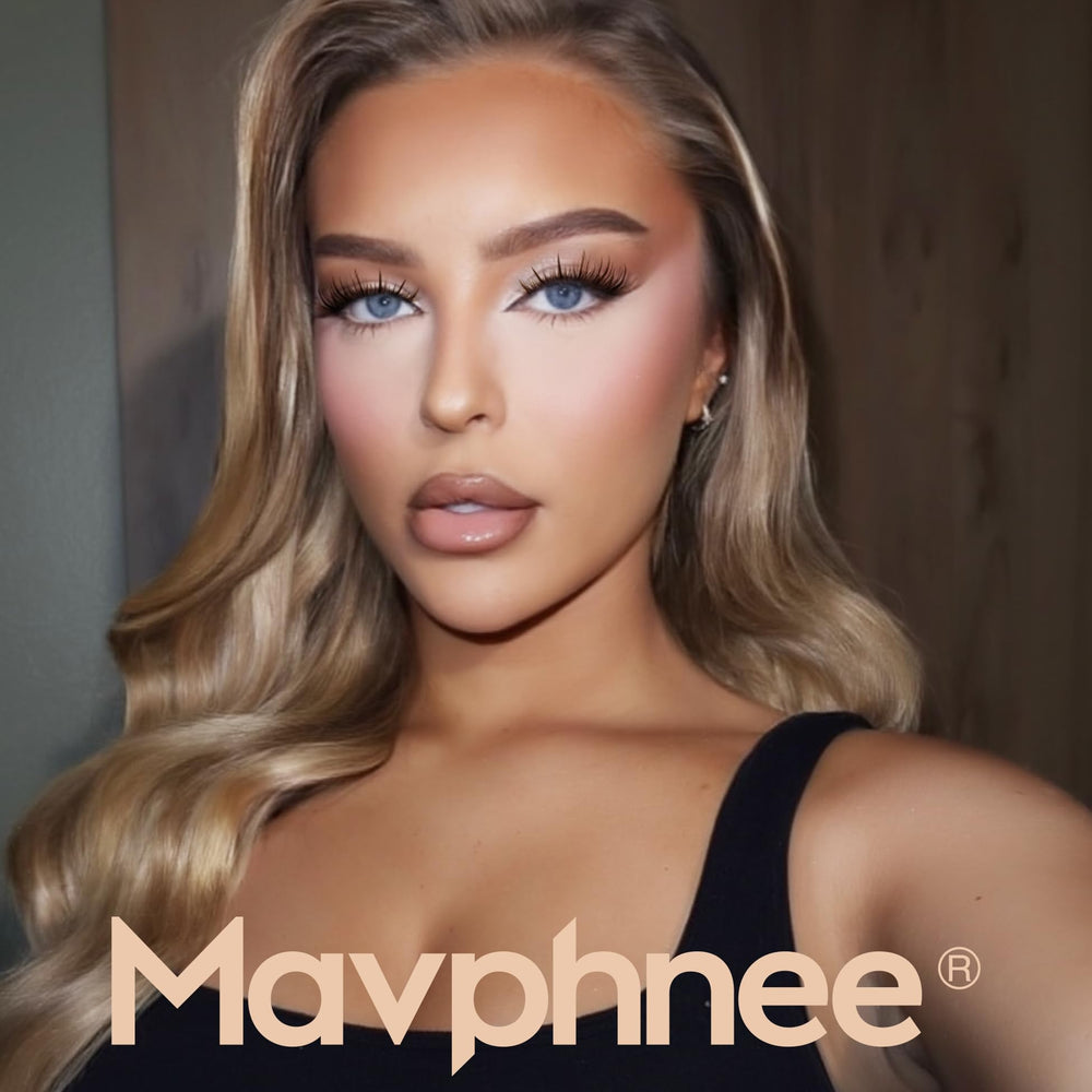Mavphnee at-home lash application demo showing safe, controlled DIY steps.