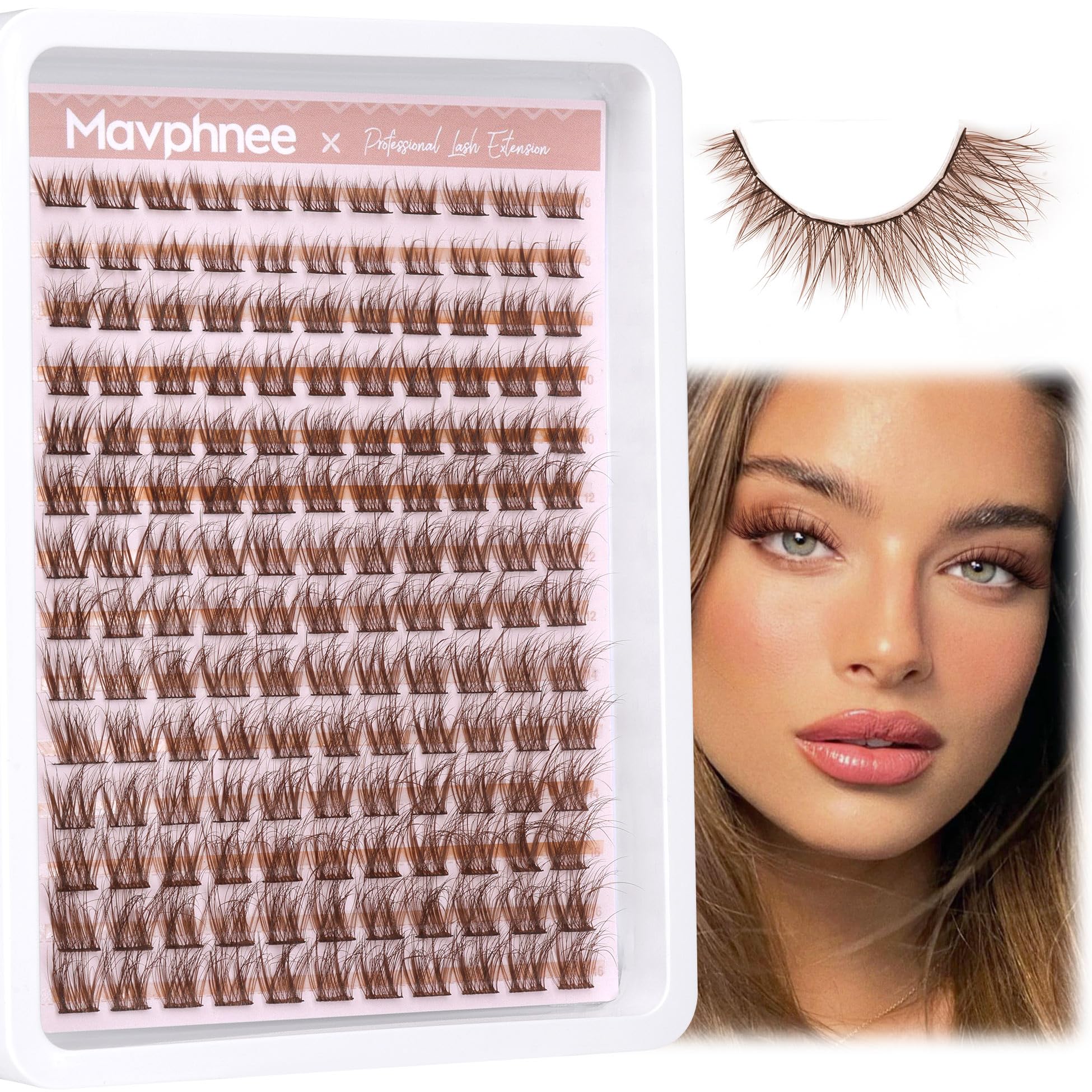 Mavphnee label close-up displaying 154 pieces for customizable layering