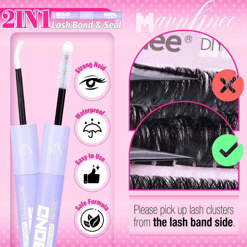 Mavphnee Lash Clusters lengths 14 to 20 mm for flexible styling.