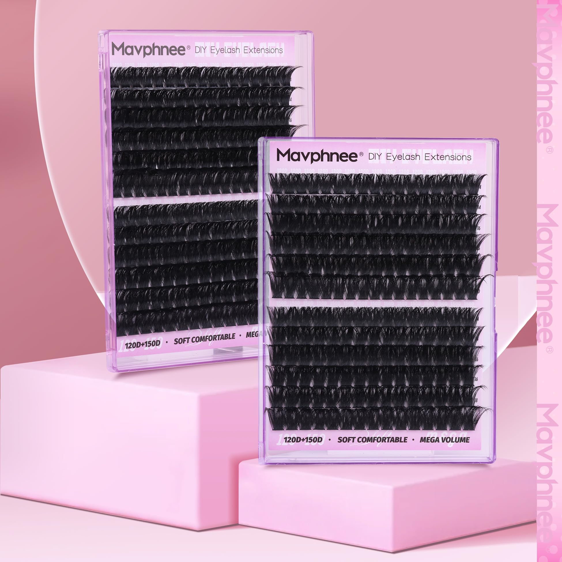 Mavphnee Soft reusable lash clusters designed for comfortable wear.
