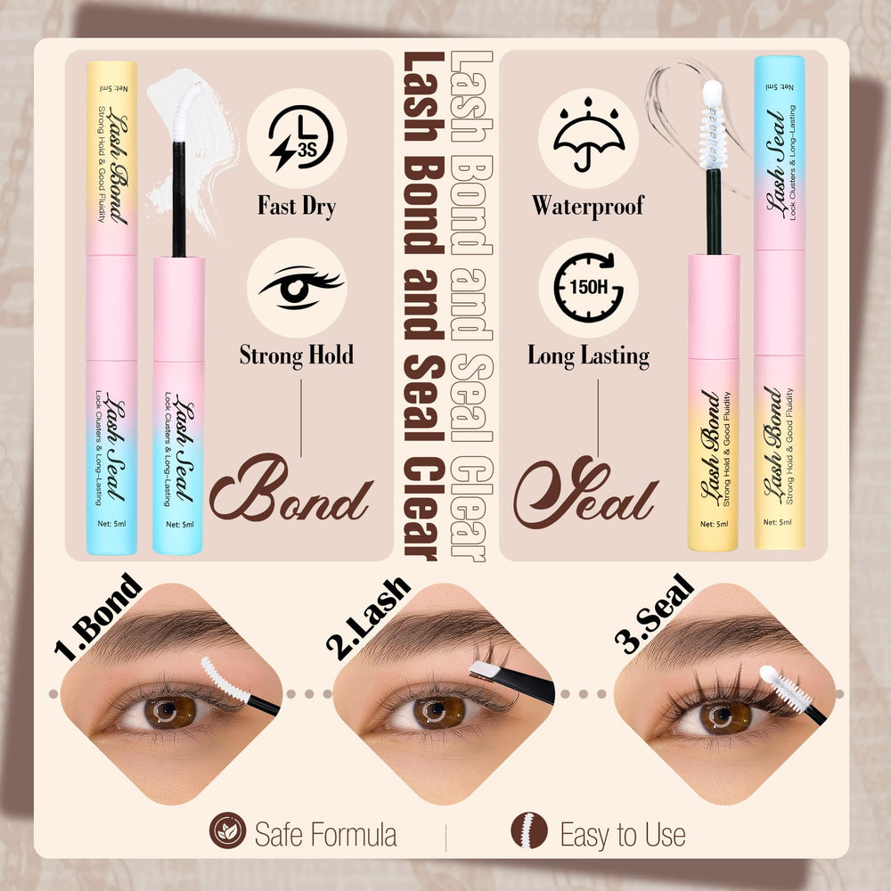 Mavphnee lash kit packaging reveals complete brown extension set