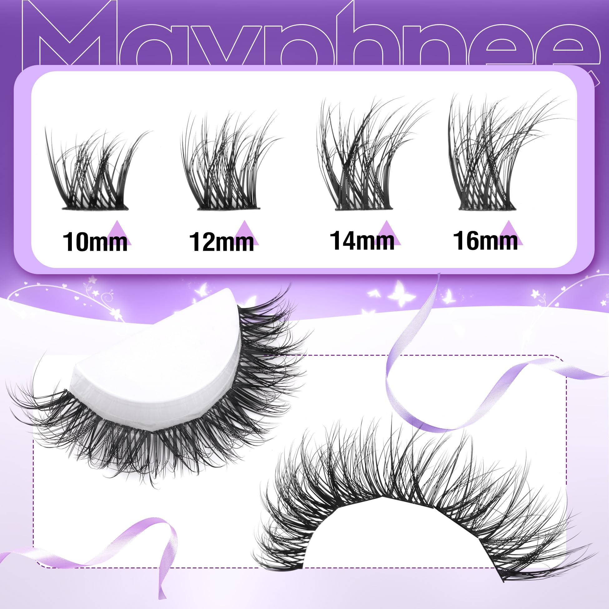 Mavphnee lash remover assists easy cleanup without damaging natural lashes.