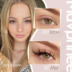 Mavphnee no-makeup eyelash clusters enlarge eyes without eyeliner.