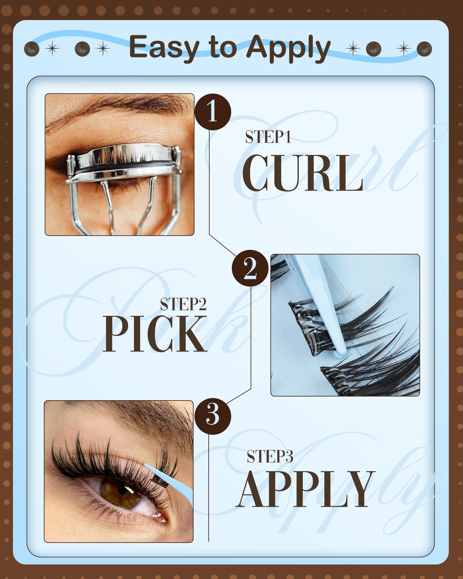 Mavphnee pre-mapped lash clusters left-right symmetry for balanced eyes