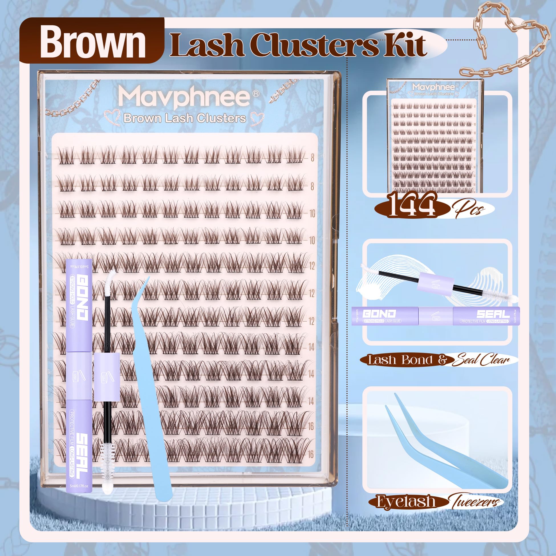 Mavphnee precision tweezers for accurate DIY application
