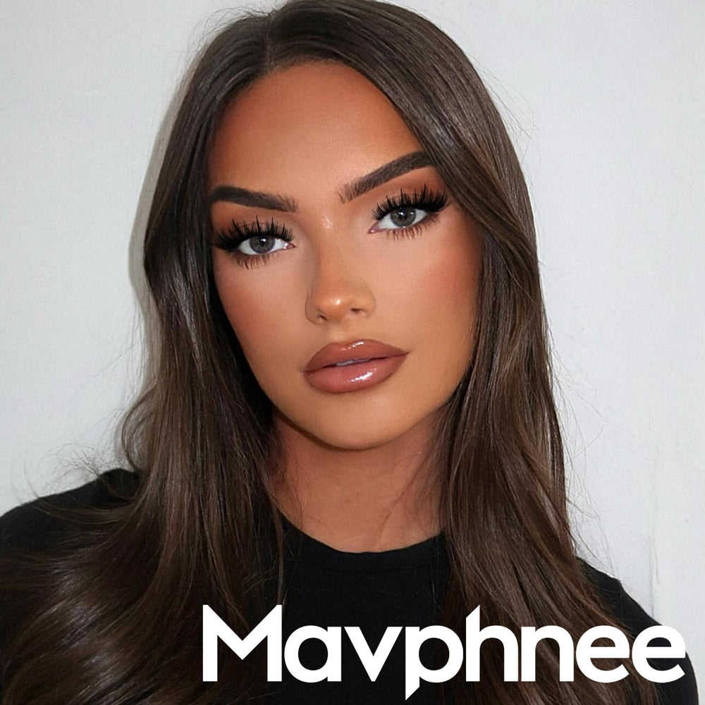 Mavphnee ultra-soft faux mink fibers feel weightless on lids