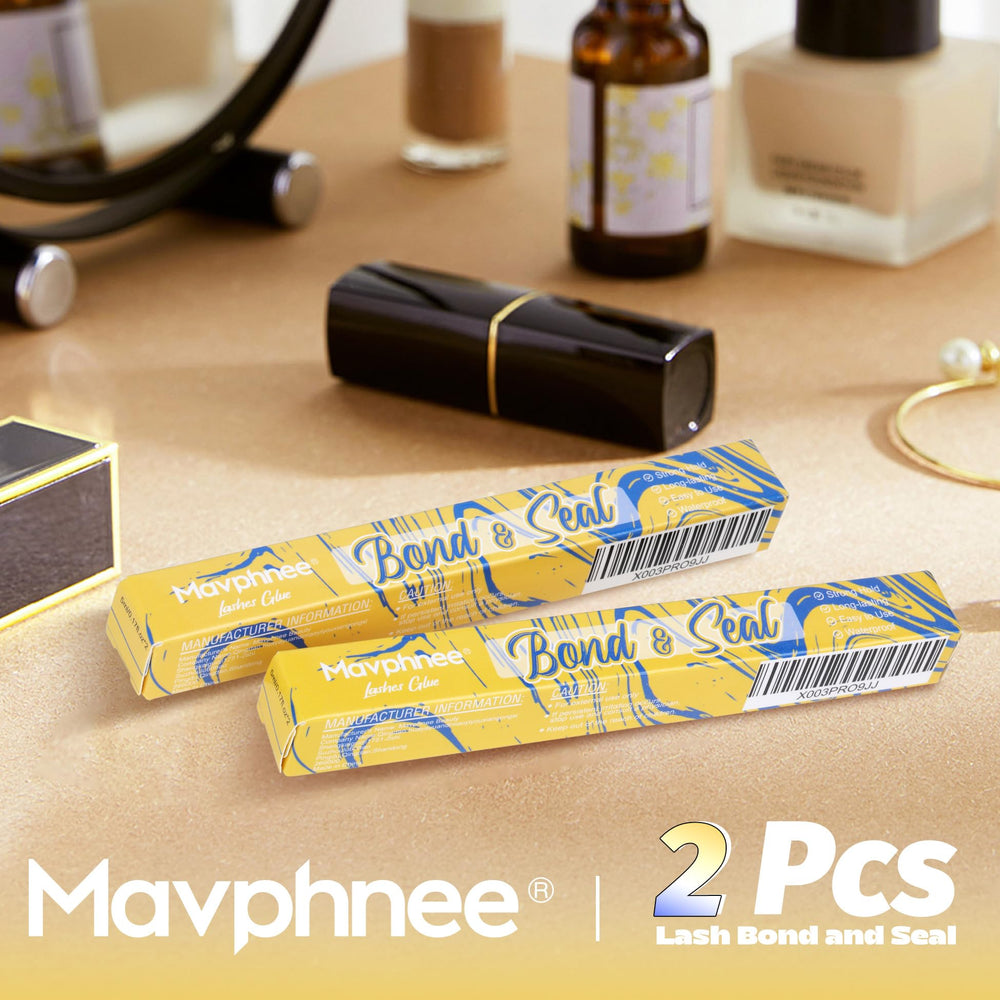 Mavphnee waterproof-sweatproof lash glue seals lashes in any weather.
