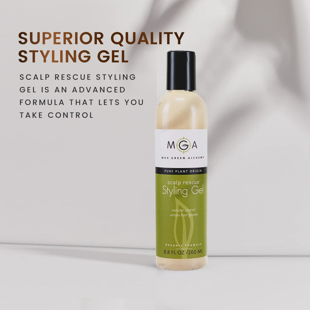 Max Green Alchemy bottle on cool surface conveys alcohol-free formula