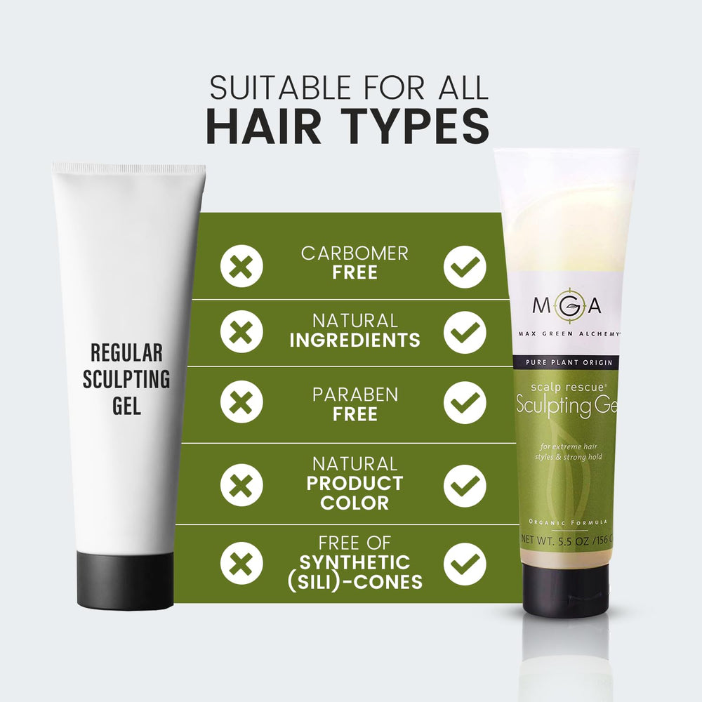 Max Green Alchemy MGA gel on curly hair, defines waves without weighing down strands.