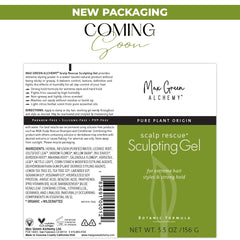 Max Green Alchemy MGA vegan gel tube cap closeup, premium formula for precise styling control.