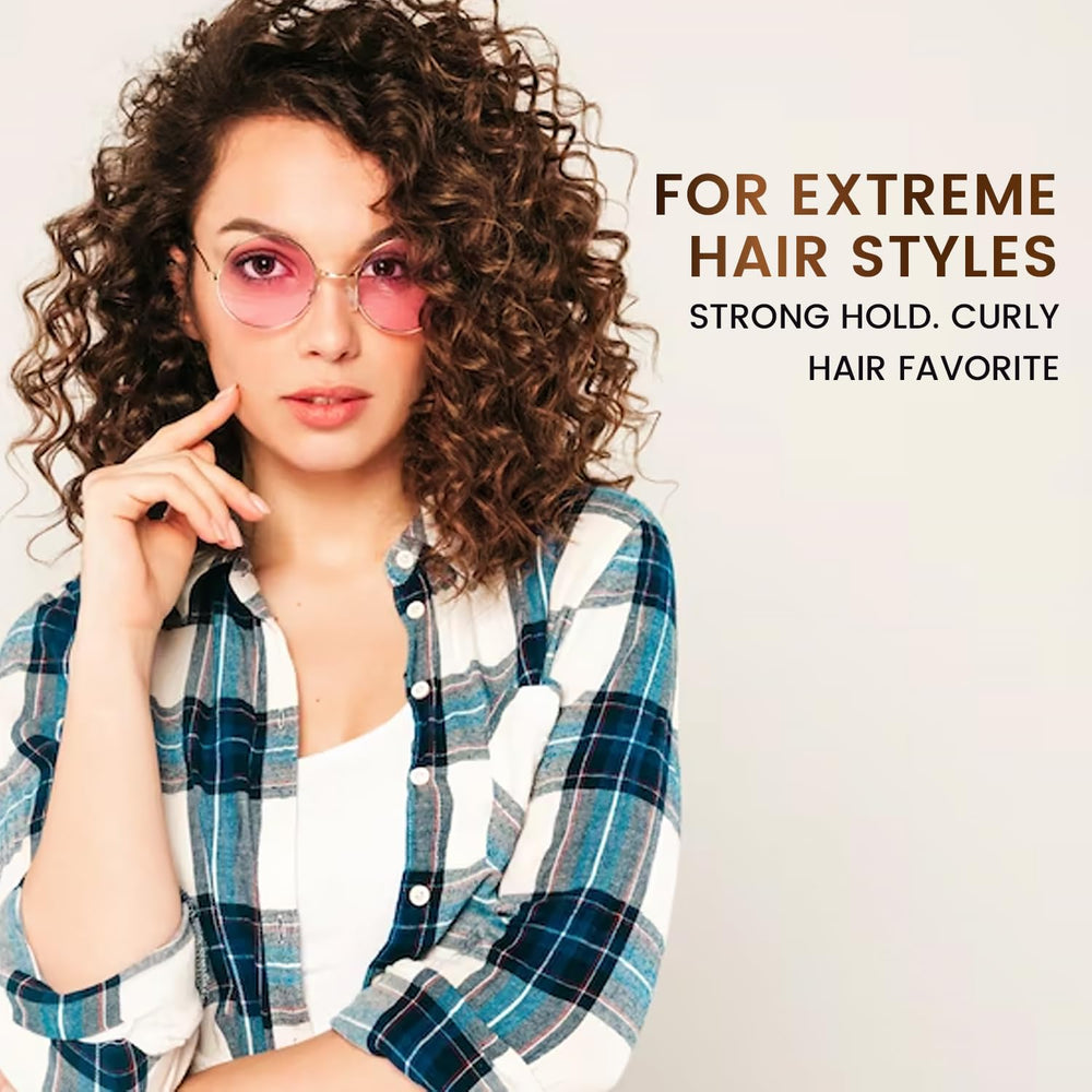 Max Green Alchemy MGA vegan hair gel label, color-safe formula for vibrant, lasting color retention.