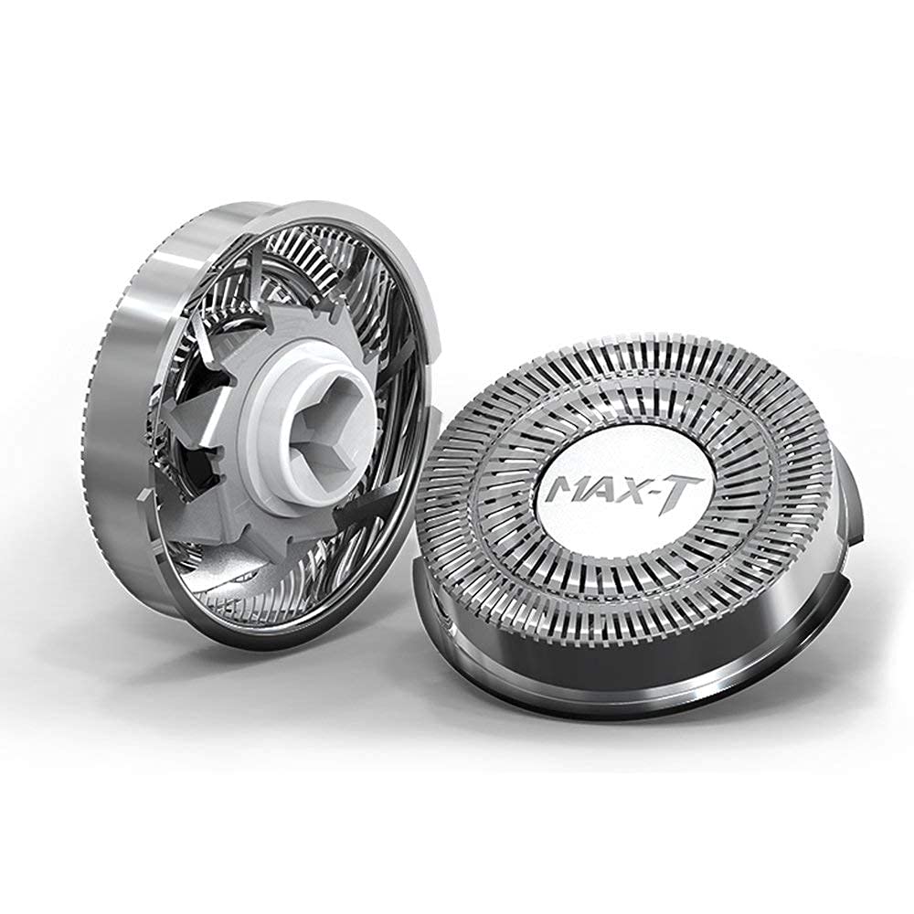 MAX-T replacement shaver head waterproof design for easy cleaning
