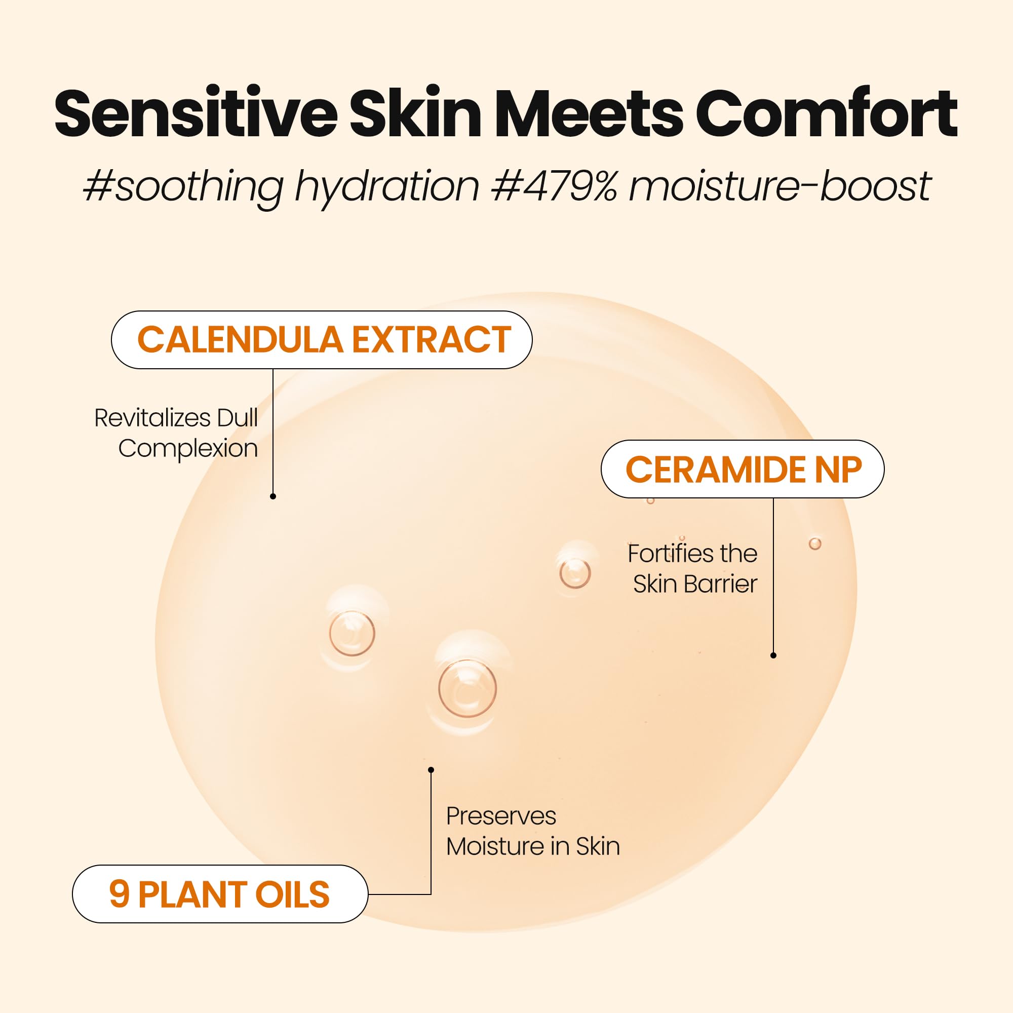 MAXCLINIC Calendula Biome Oil to Foam during routine morning cleanse leaves no greasy residue