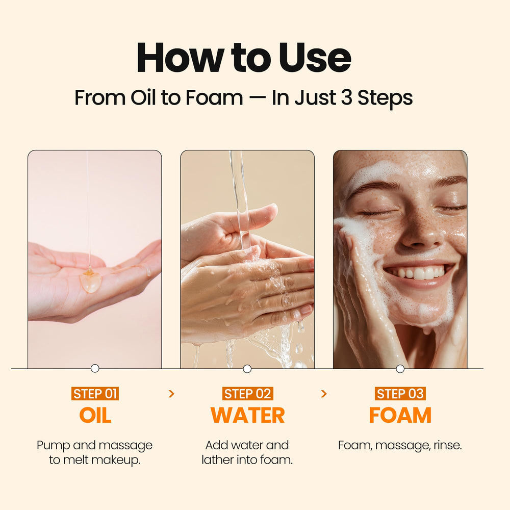 MAXCLINIC Calendula Biome Oil to Foam pump-dispense for easy daily use