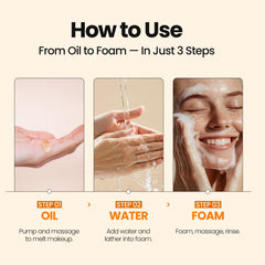 MAXCLINIC Calendula Biome Oil to Foam pump-dispense for easy daily use