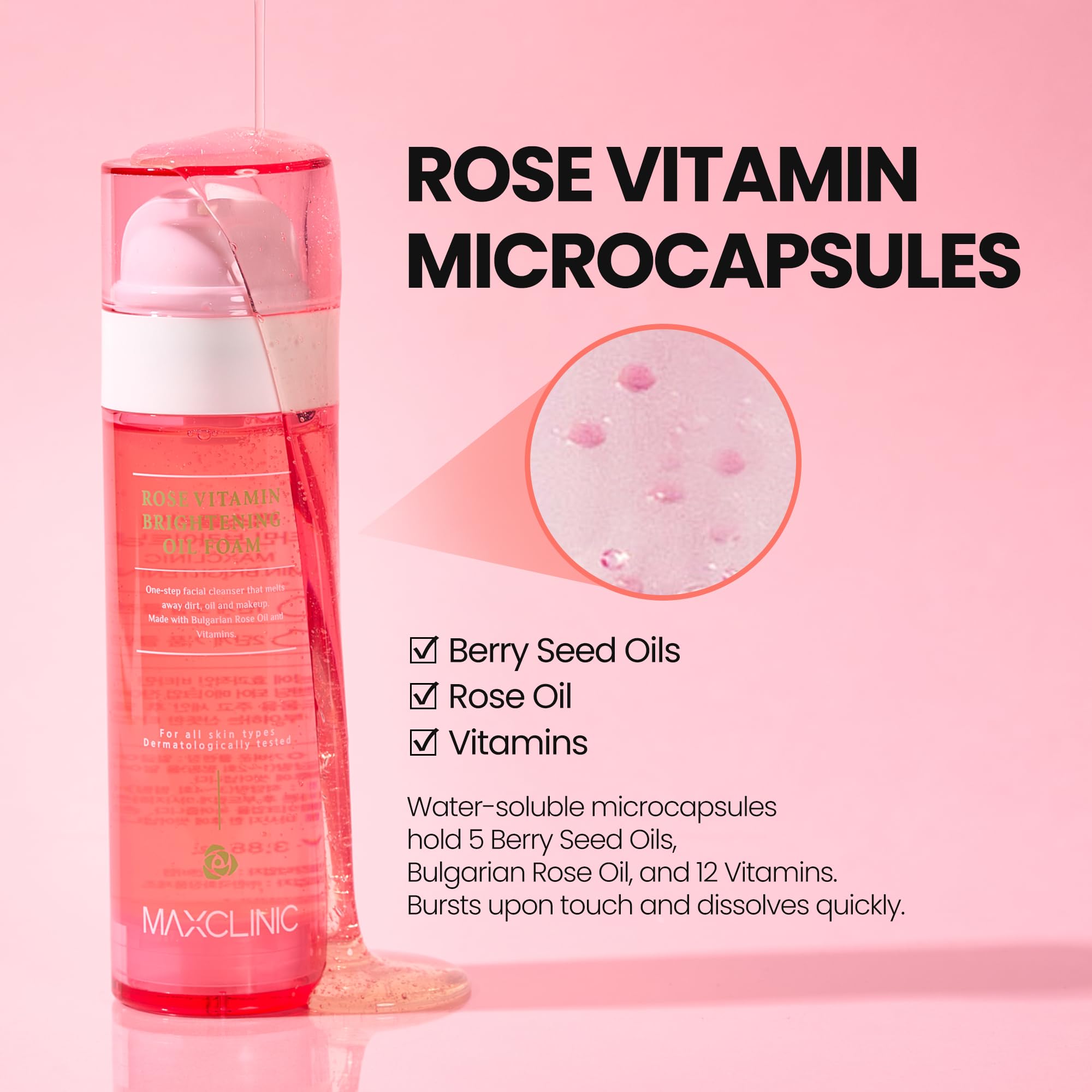MAXCLINIC multivitamin-complex-label highlights high vitamin concentration for skin vitality