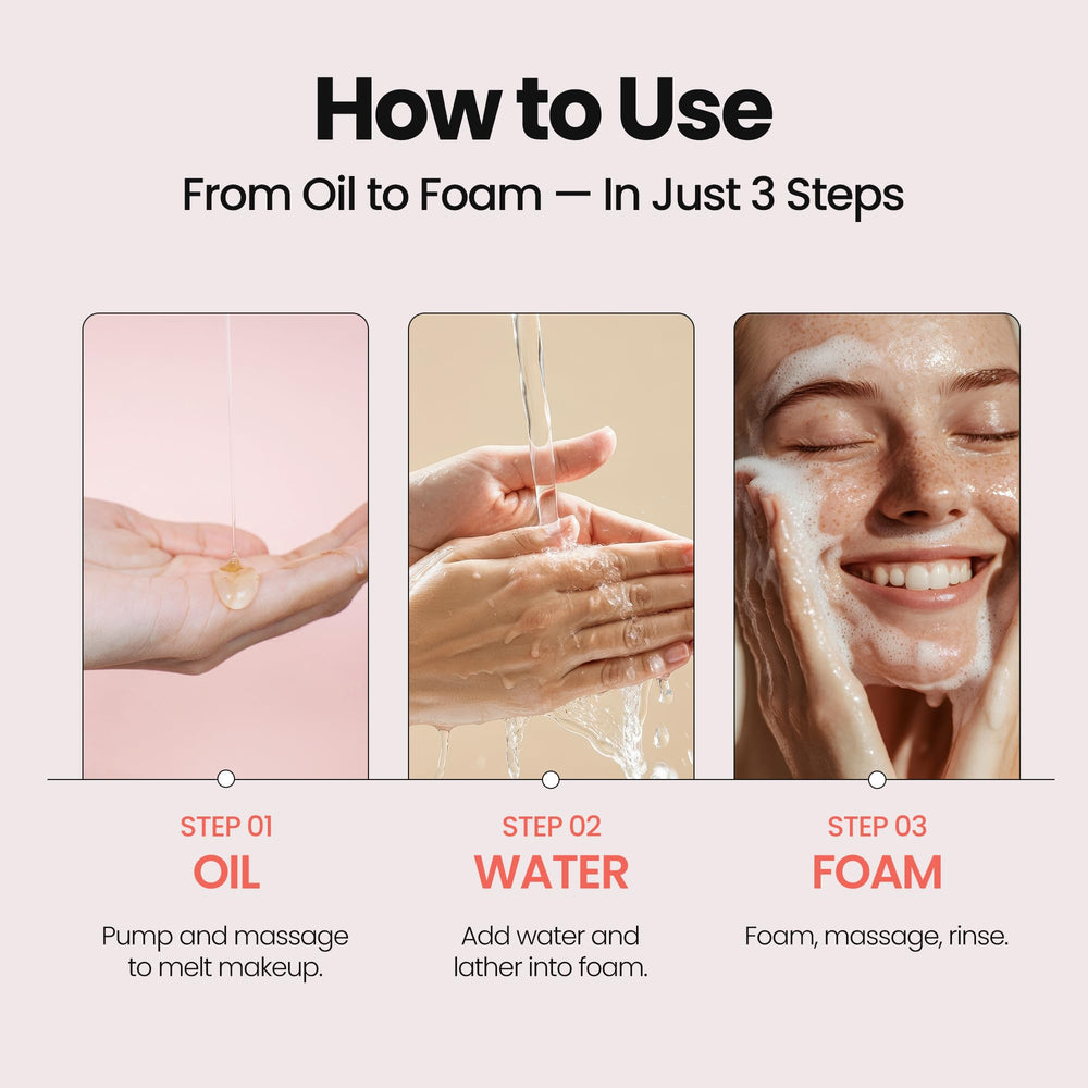 MAXCLINIC rose-vitamin-oil-to-foam-foam-lather-closeup shows rich cleansing foam