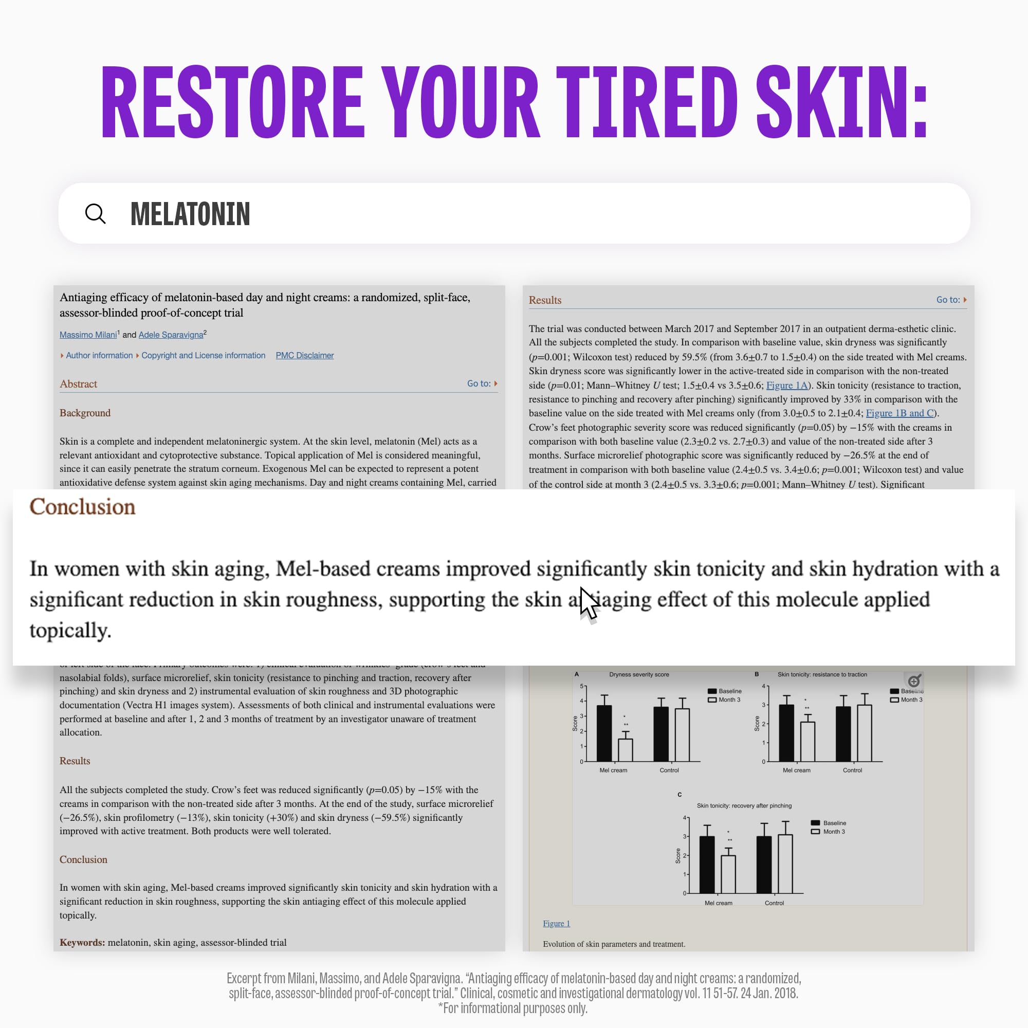 MAXCLINIC Time Return Melatonin Cream packaging front conveys premium daily hydration