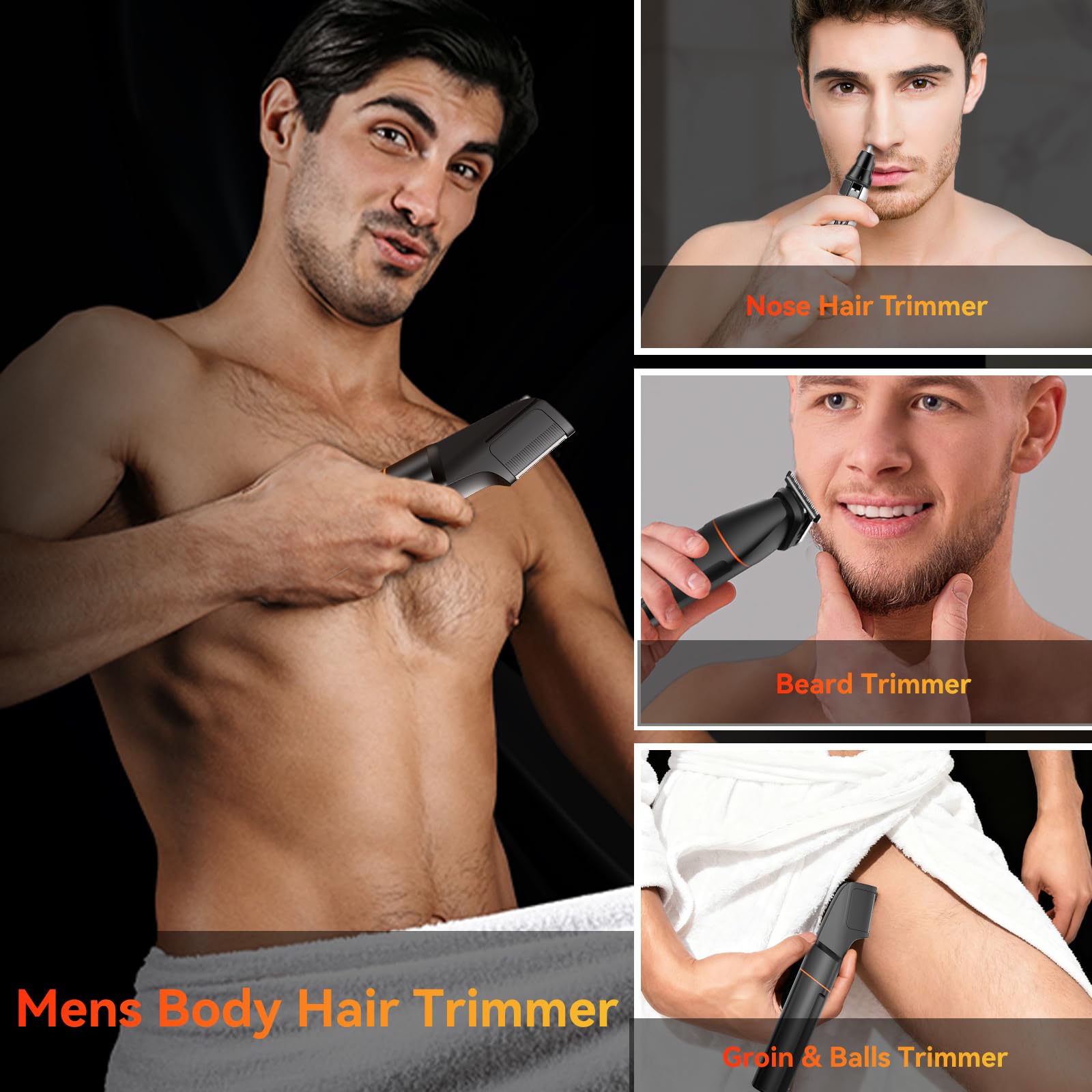 MAXGROOM adjustable comb for customizable beard lengths.
