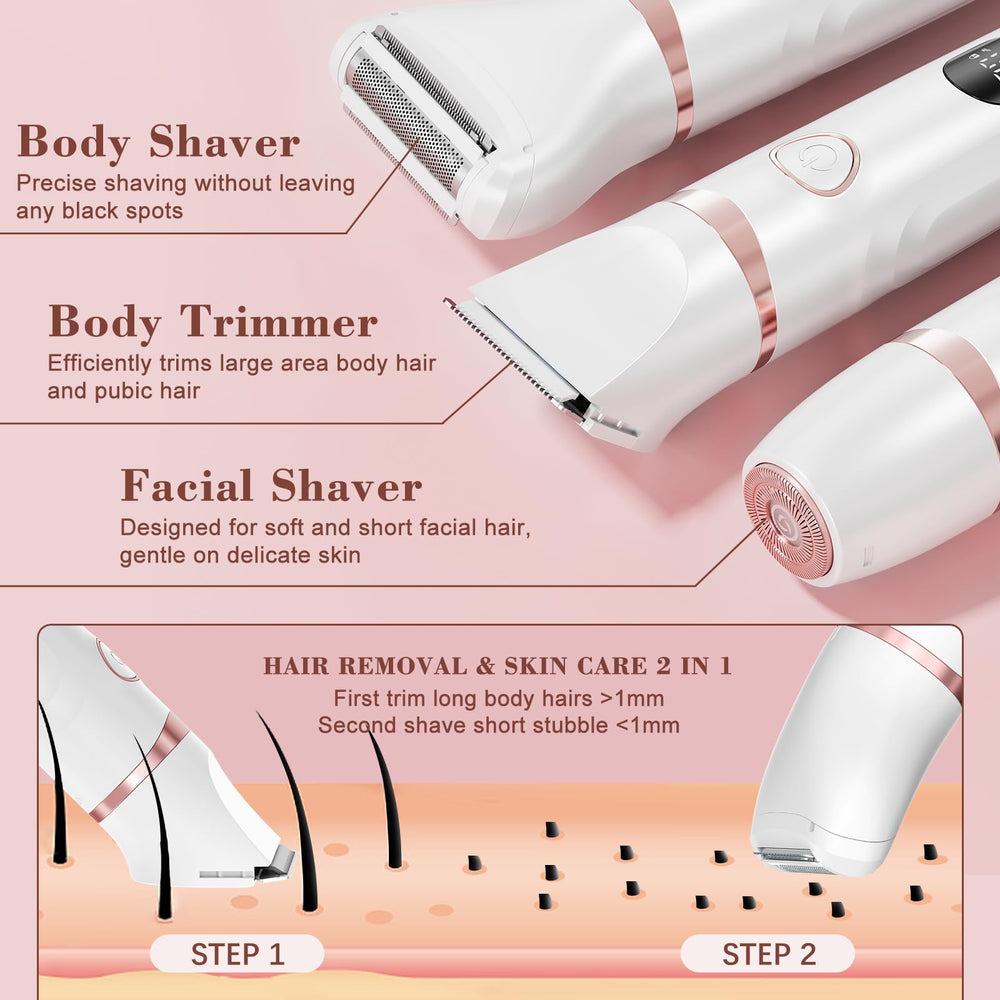 MAXGROOM body-foil-shaver for smooth body contours and short hair removal.