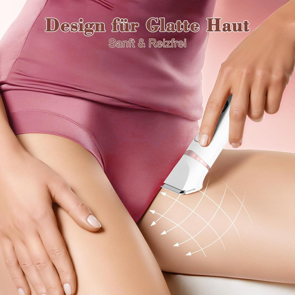 MAXGROOM ceramic-blades-closeup highlight hypoallergenic blades for sensitive skin.