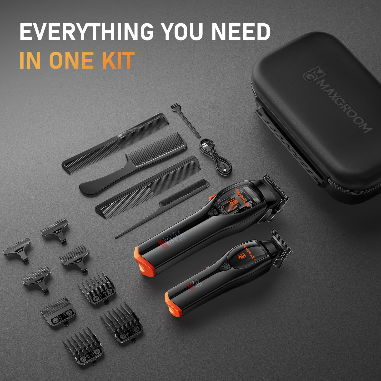 MAXGROOM comprehensive haircut kit includes clipper and trimmer for home barbers