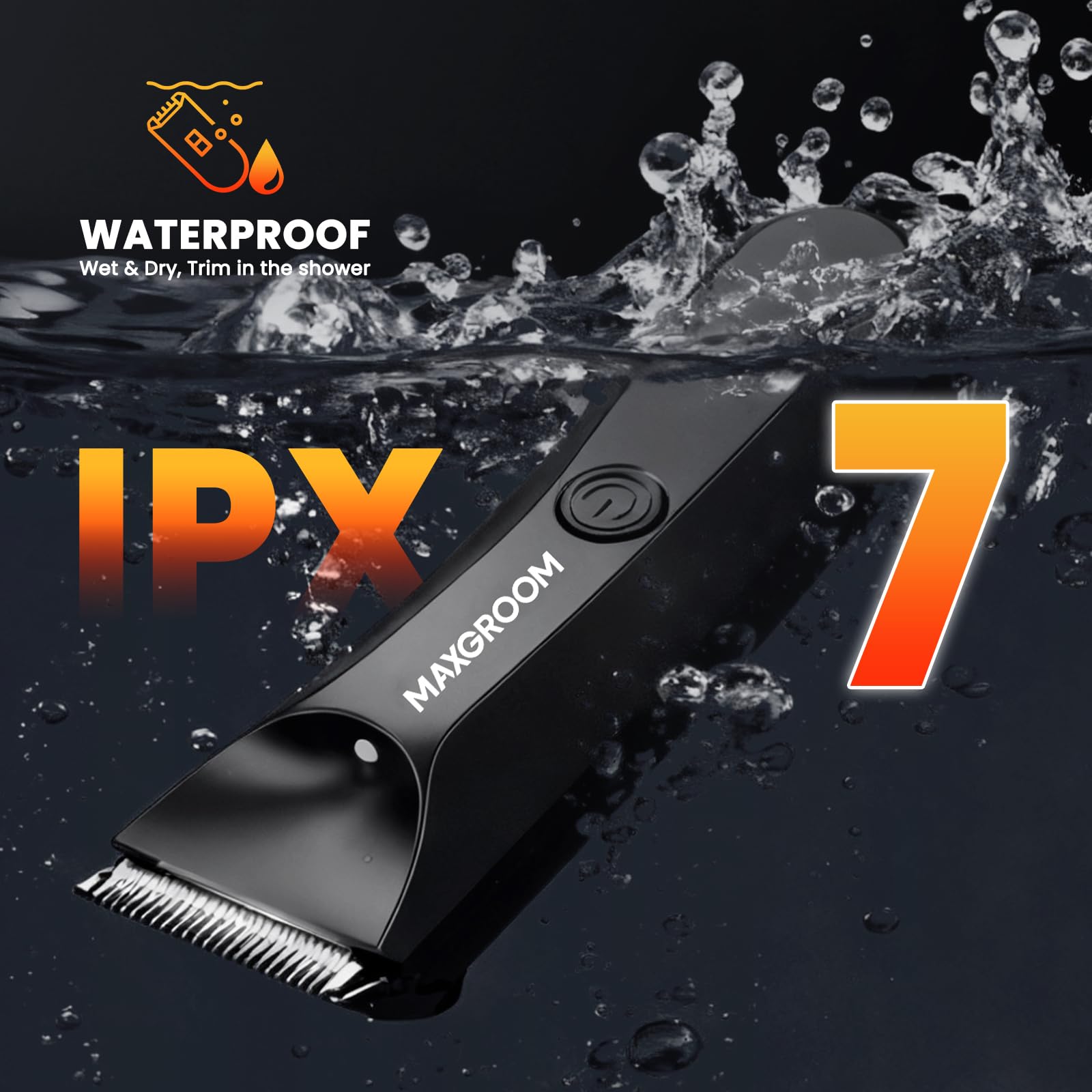 MAXGROOM Manscape Trimmer travel pouch keeps items organized while traveling.