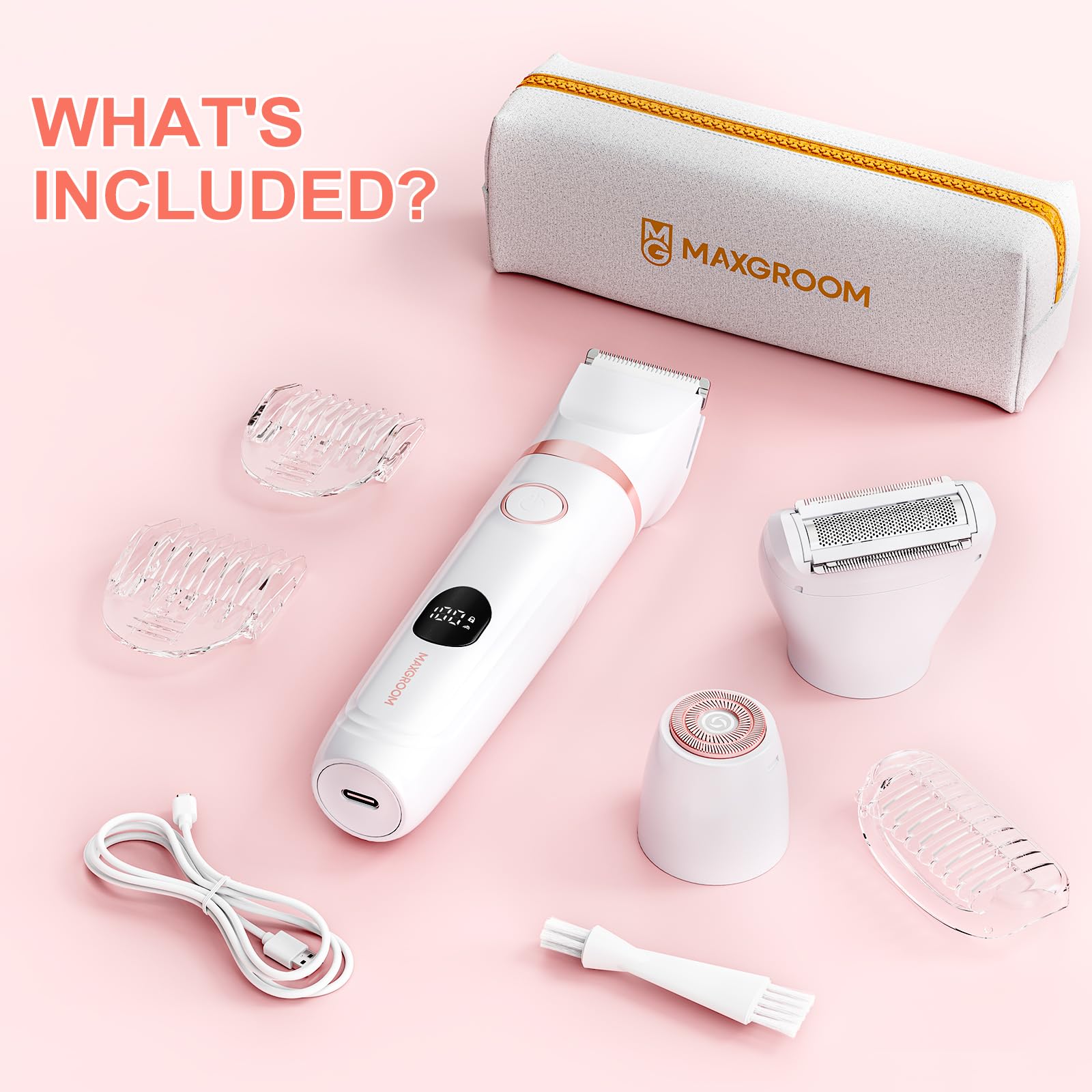 MAXGROOM rose-gold-gift-set showcases stylish, gift-ready grooming for her.