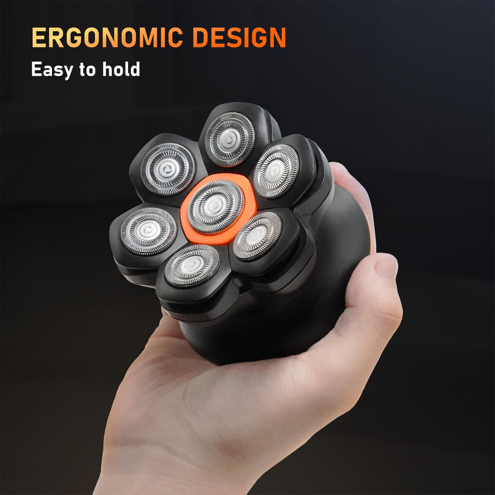MAXGROOM wet-dry-use design supports shaving in the shower or on dry skin.