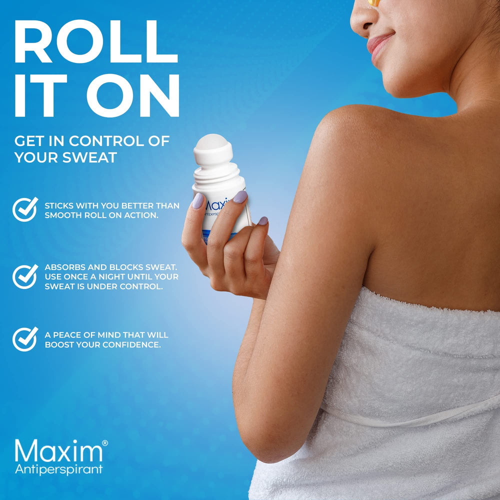 MAXIM dry underarms during sport and exercise scenarios.