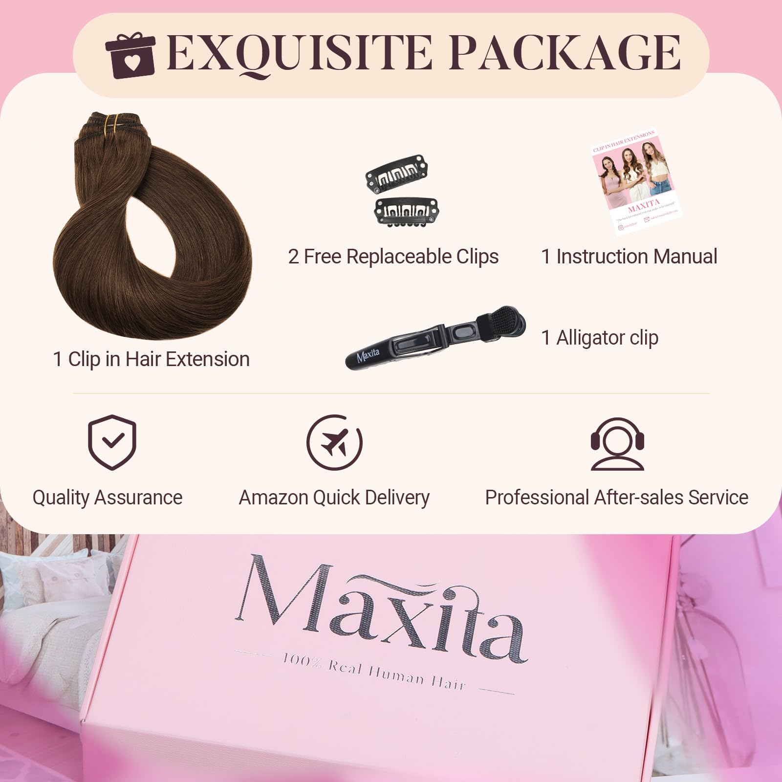 maxita 120g seven-piece set offers versatile lengths from 12 to 24 inches