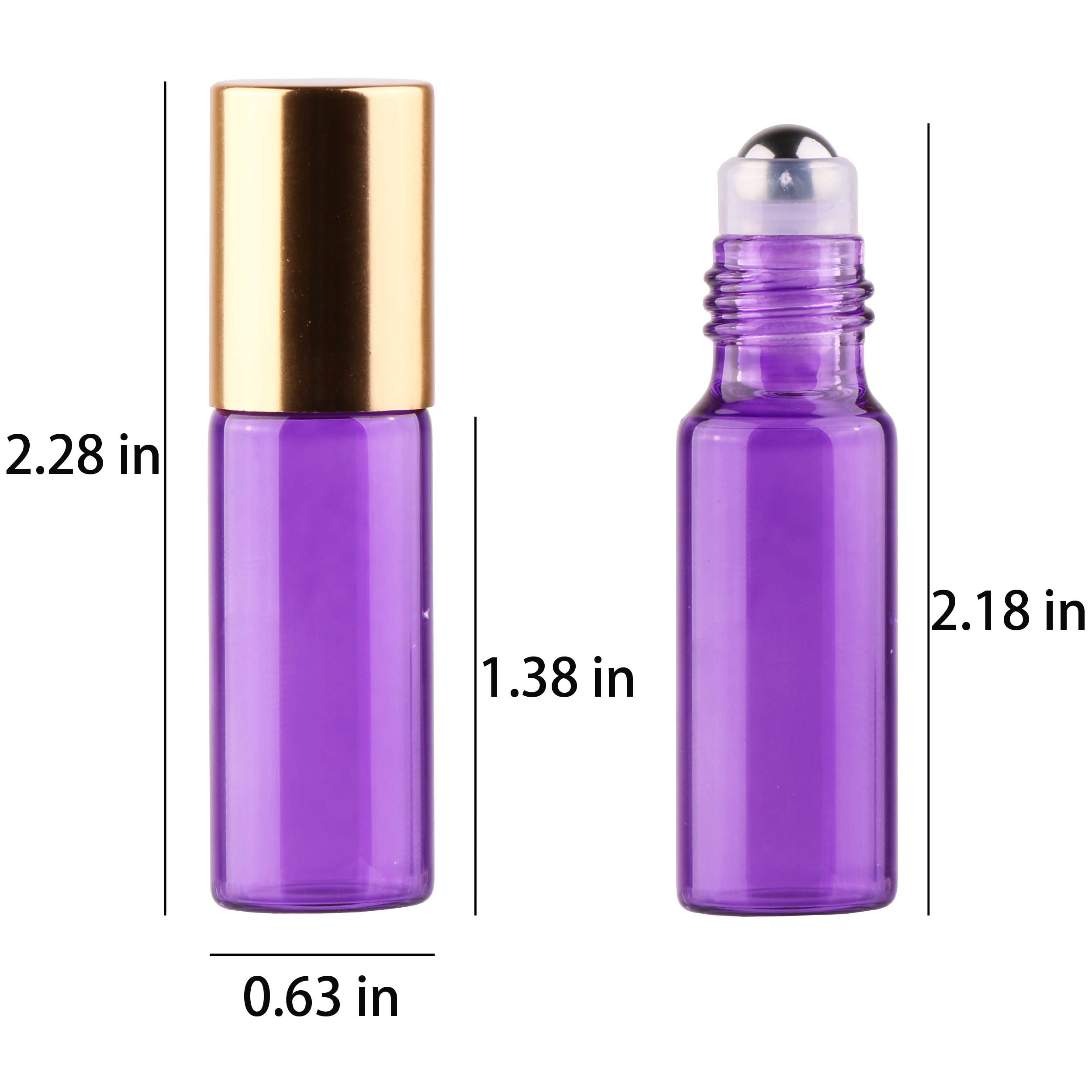 MaxMau 5ml pink-rose roller bottle closeup, easy application