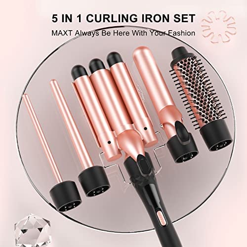 MAX-T ceramic-tourmaline-PTC coating helps reduce frizz and boost shine.