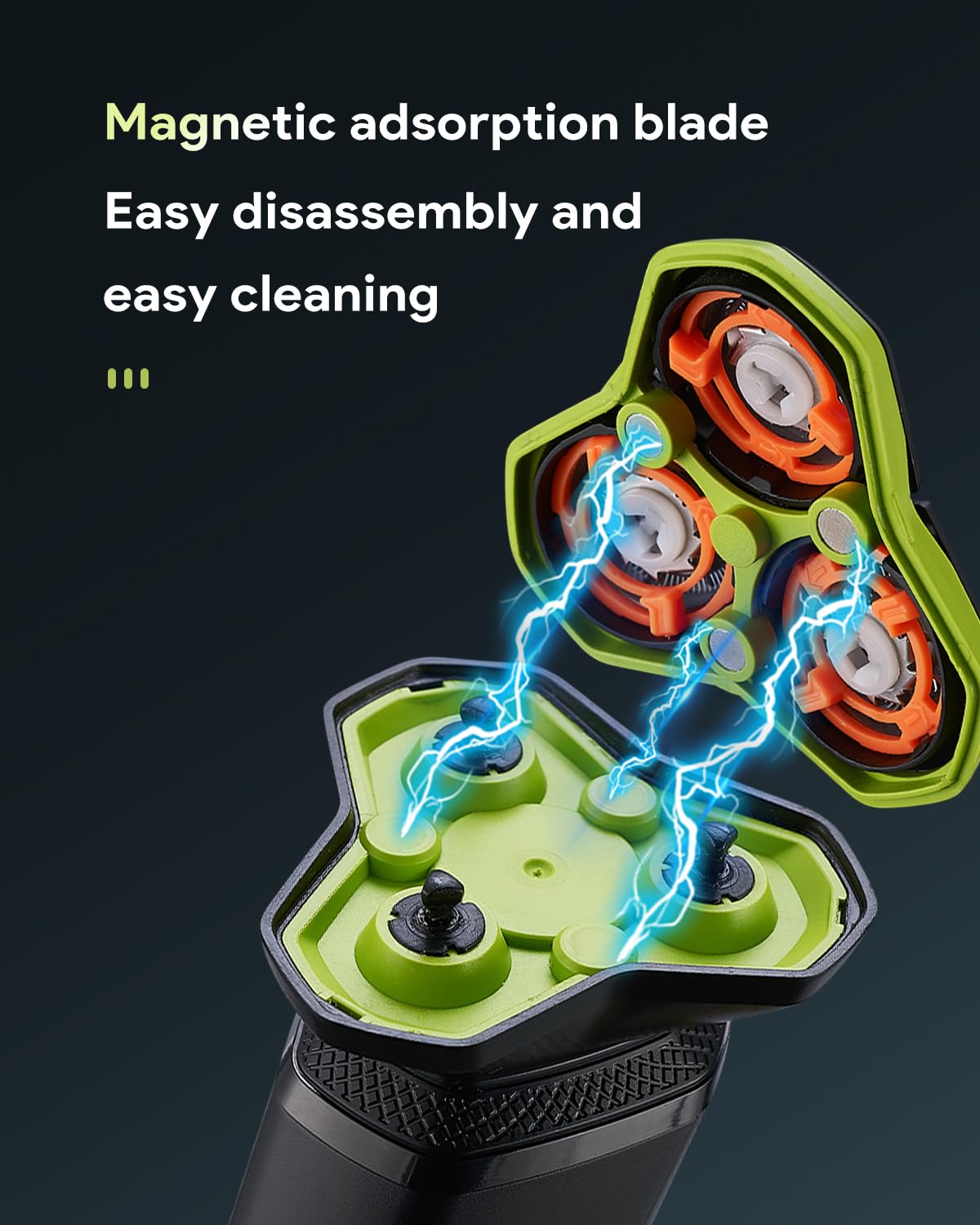 MAXWISDOM electric razor ergonomic grip supports steady control during grooming tasks.