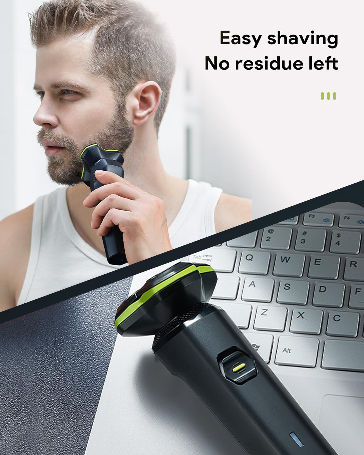 MAXWISDOM electric razor travel-ready grooming on business trips and commutes.