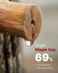 MAY COOP face and neck application close-up with smooth, hydrated skin.