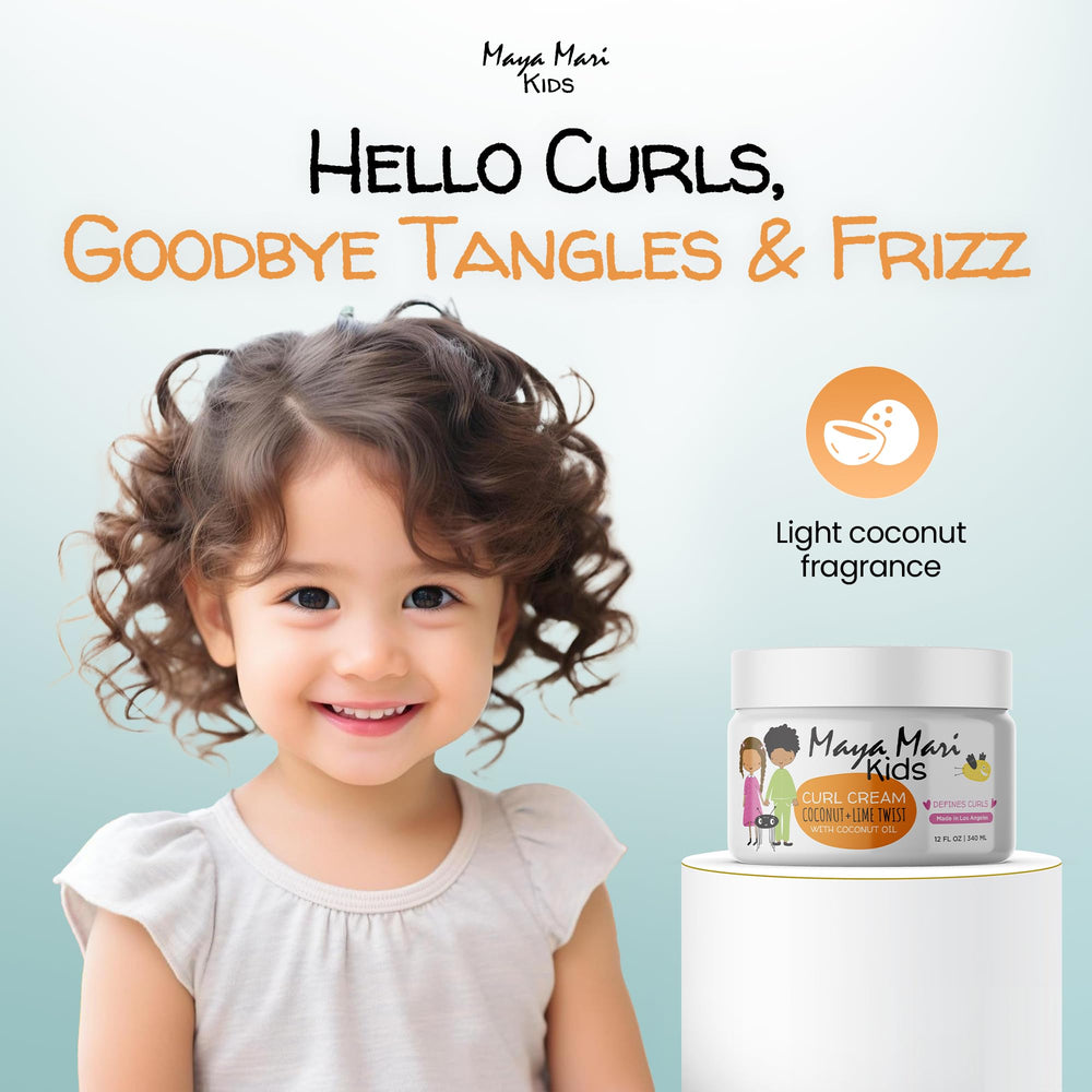 MAYA MARI Kids Curl Cream leave-in application for defined curls