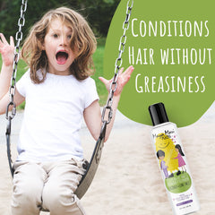 MAYA MARI Leave-In application on hair demonstrates smoothing detangling action