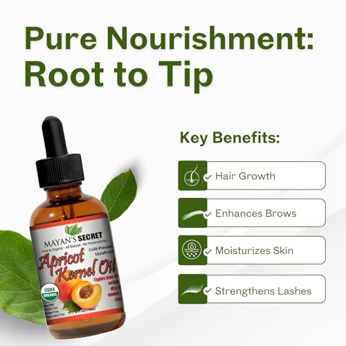 Mayans Secret Apricot Oil delivers lightweight absorption on the face or body