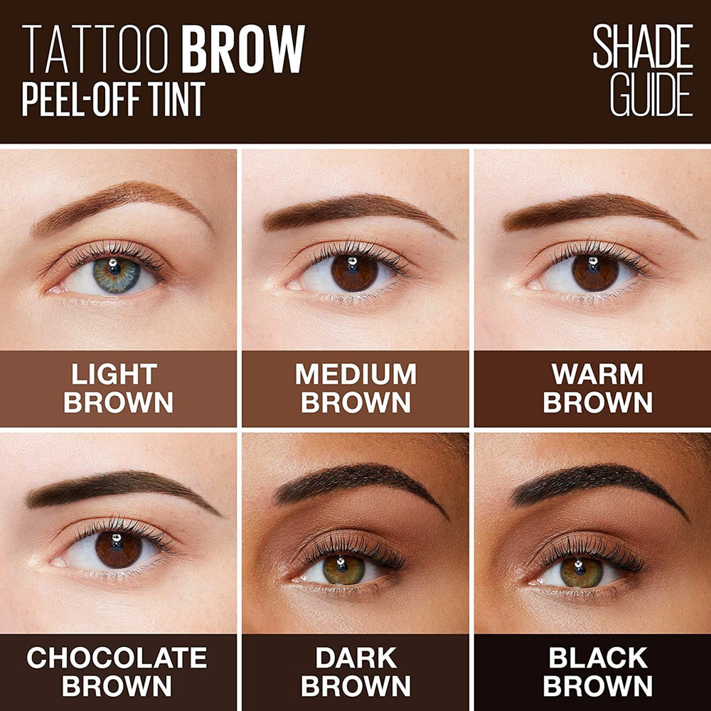 Maybelline Brow Tattoo setting time shows lasting definition up to 72 hours.