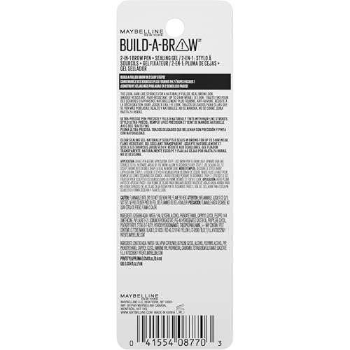 Maybelline Build-A-Brow packaging showing six shade options