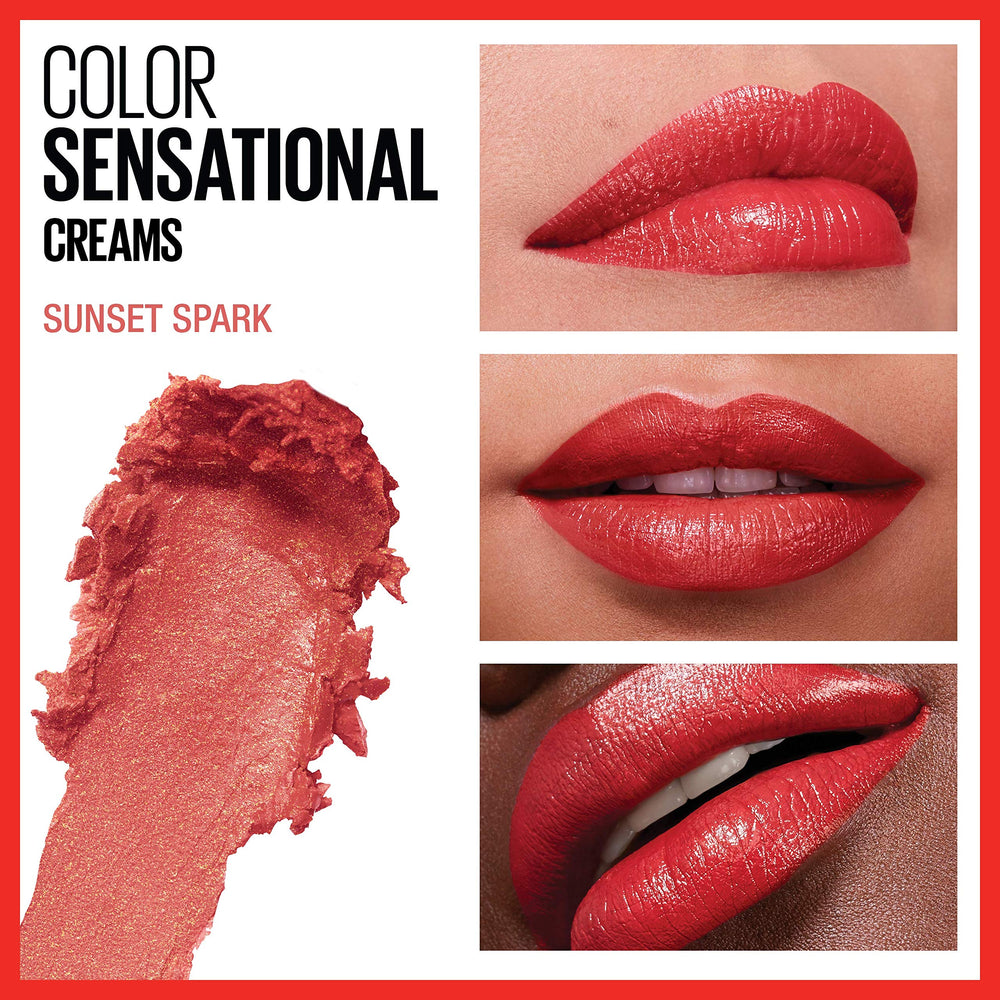 Maybelline Color Sensational closeup shows precise application for even color.